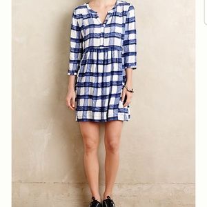 Anthro Maeve Plaid Shirtdress